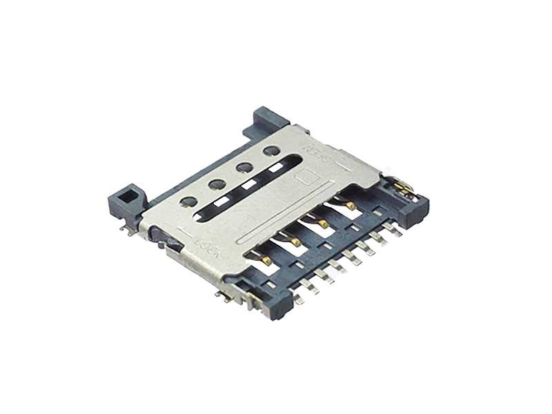 翻蓋式8P1.5H單排SMT卡座