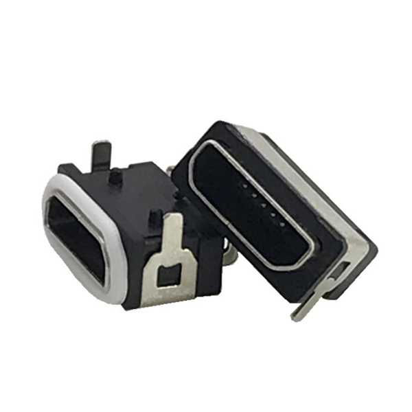 短體超薄插腳主體高度3.3mm防水MICRO USB母座