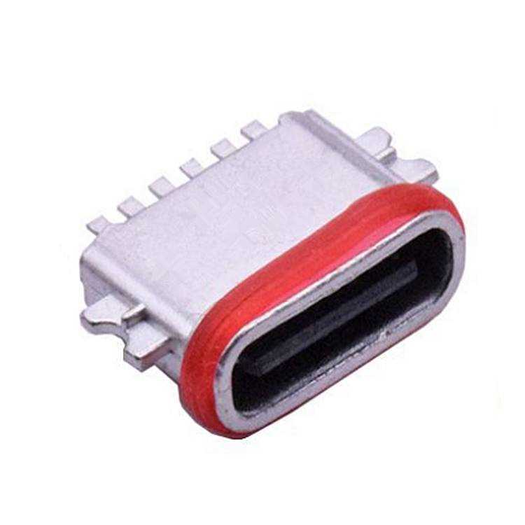 6P防水L6.7沉板0.8全貼鋅合金TYPE-C母座