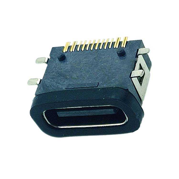 TYPE-C16P防水母座四腳貼板L8.35